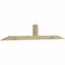 Ekena Millwork Portland Rough Sawn Timber Gable Bracket, Douglas Fir, 96"W x 16"H x 4"D x 4"F, 4/12 Pitch GBW096X16X0404POR00RDF - alternate 4